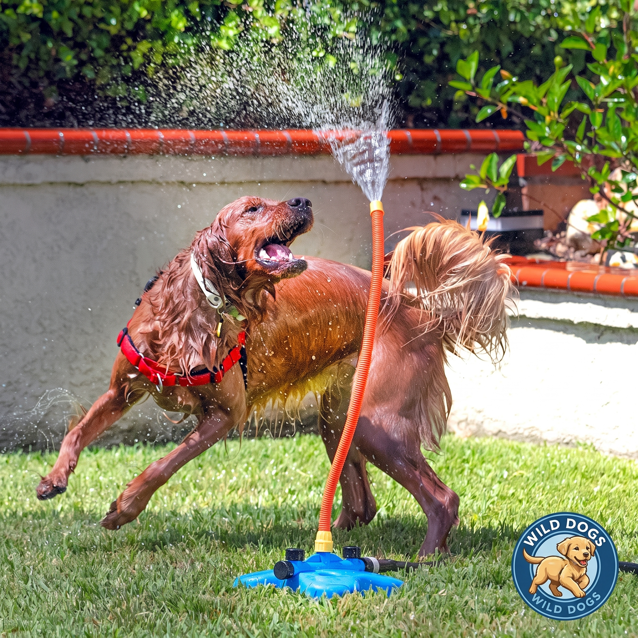 Wild Dogs The Wave - Ultimate Interactive Outdoor Water Toy for Dogs